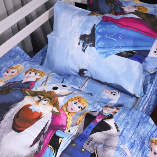 Фото - Комплект постільної білизни дитячий MirSon 110х140 см Kids Time 17-0894 Frozen Team Бязь (2200012392331)